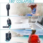 Amacool Bladeless Neck Fan Portable Personal Fan 5000mAh Battery Operated Wearable Cooling Fan	