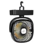 COMLIFE Portable LED Camping Lantern with Tent Fan -5000 mAh Battery Powered Mini Desk Fan